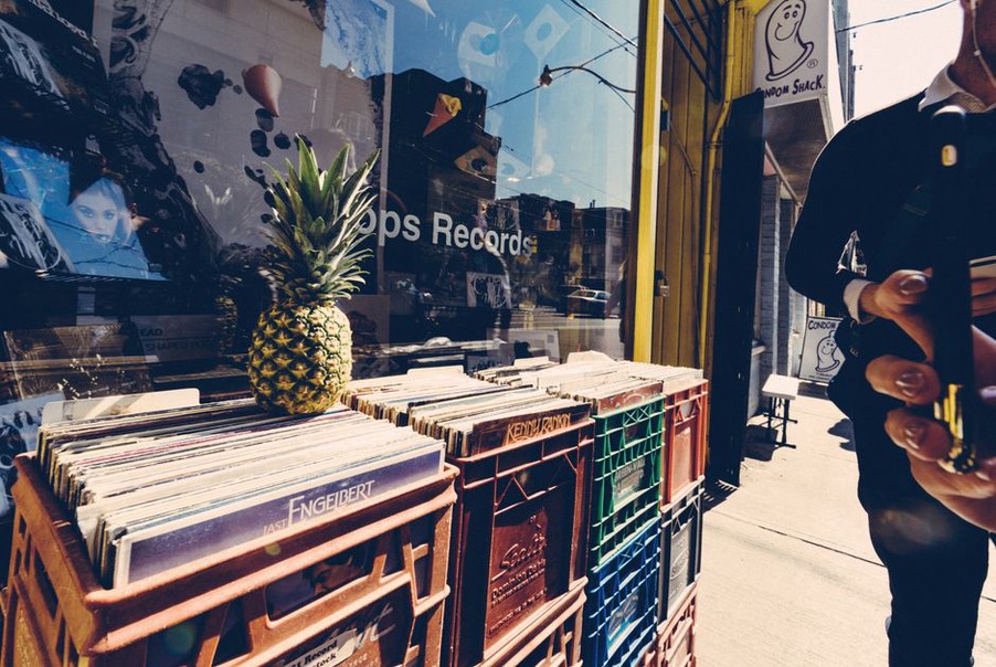 Výběr dopravy při objednávce vinylové desky